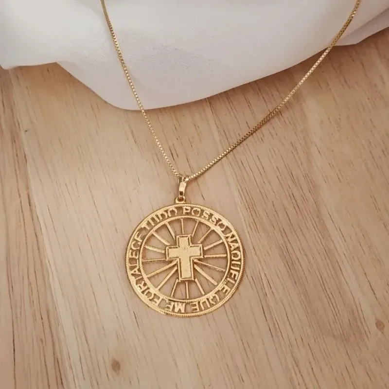 COLAR VENEZIANA TUDO POSSO NAQUELE QUE ME FORTALECE