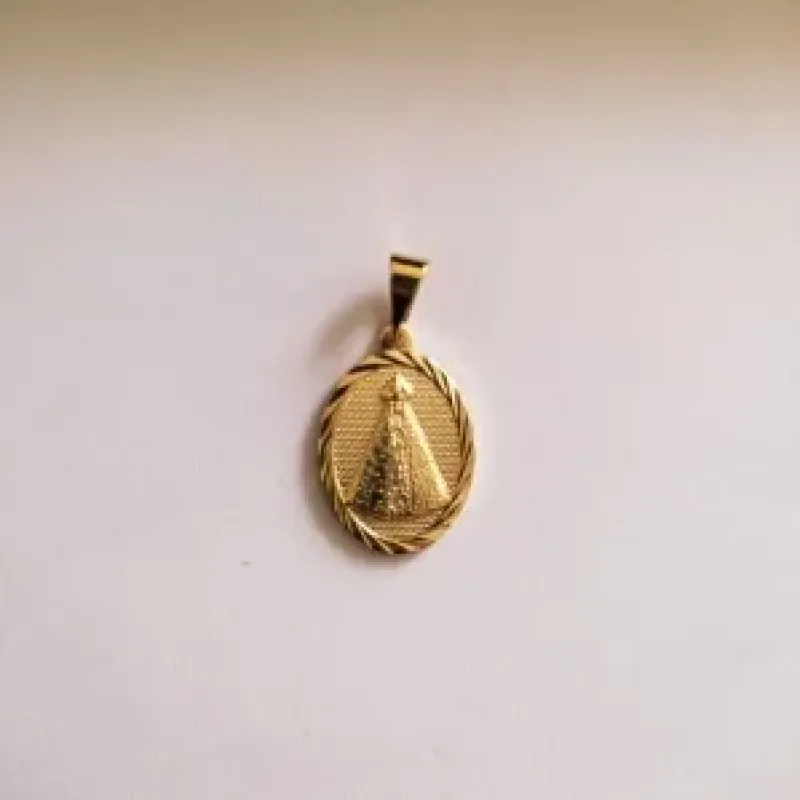 PINGENTE DOURADO NOSSA SENHORA APARECIDA