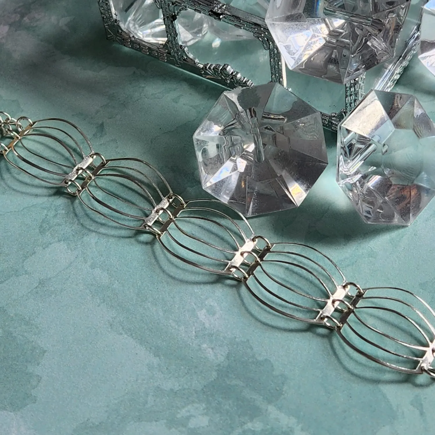 PULSEIRA BANHO DE PRATA ESTILO BRACELETE