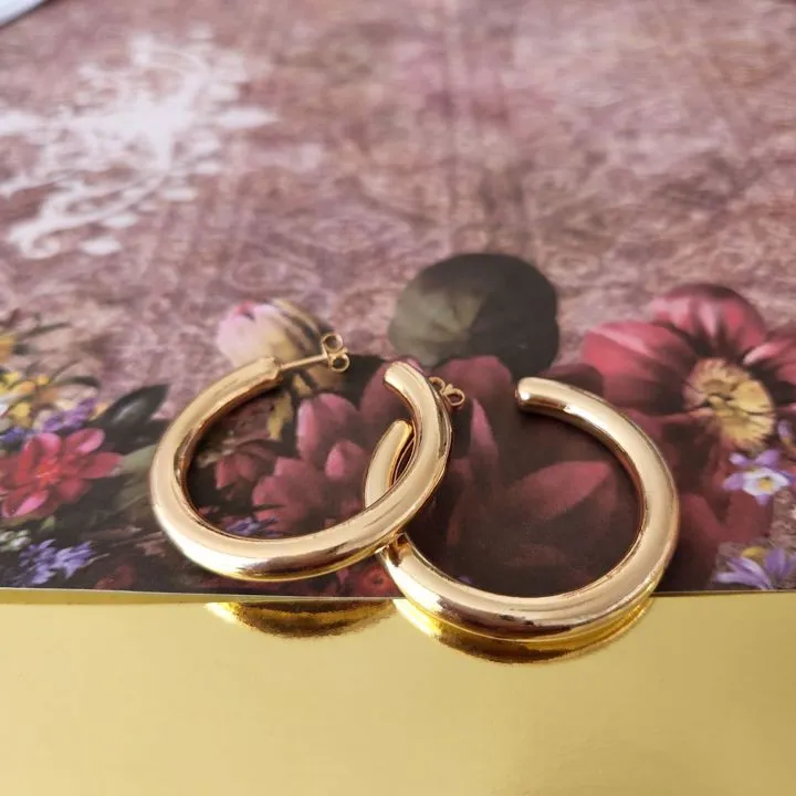 ARGOLA DOURADA 4CM