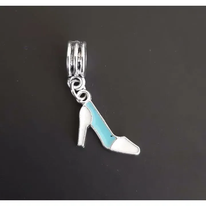 BERLOQUE RÓDIO BRANCO SALTO RESINA AZUL