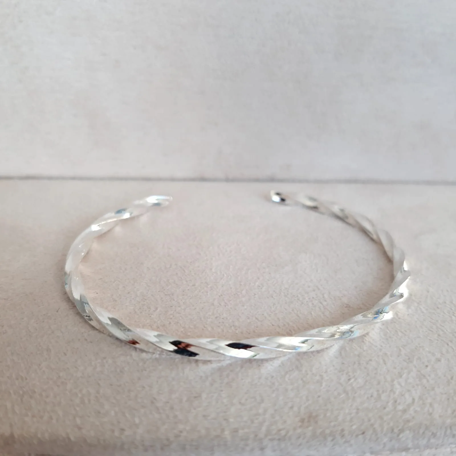 BRACELETE BANHO PRATA TUDO TRANÇADO