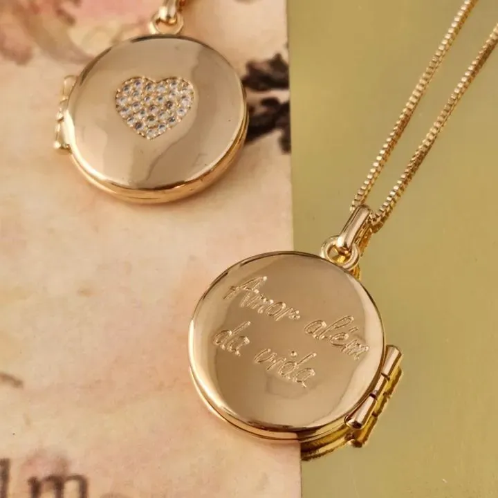 COLAR RELICÁRIO AMOR ALÉM DA VIDA