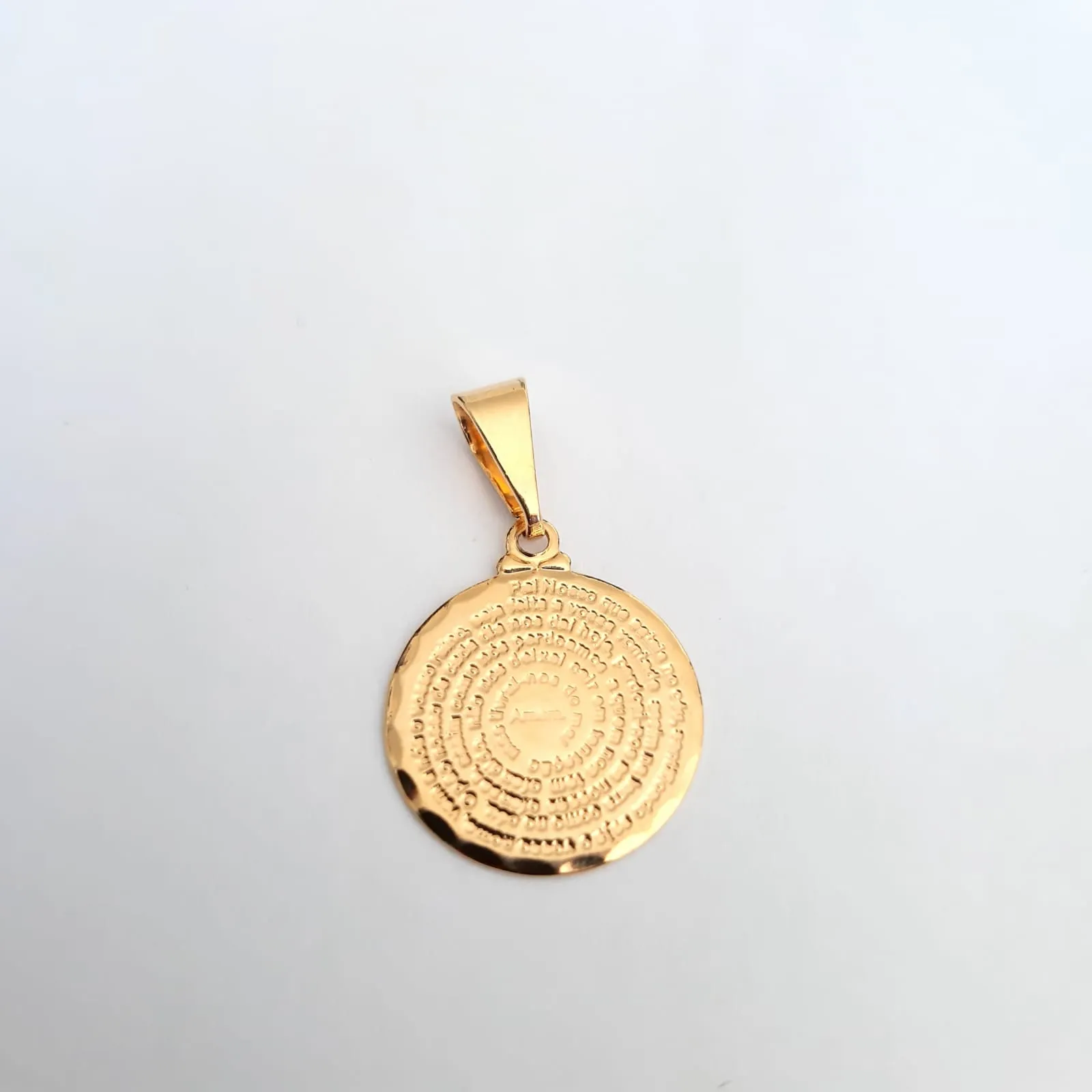 PINGENTE DOURADO PAI NOSSO 1,5CM