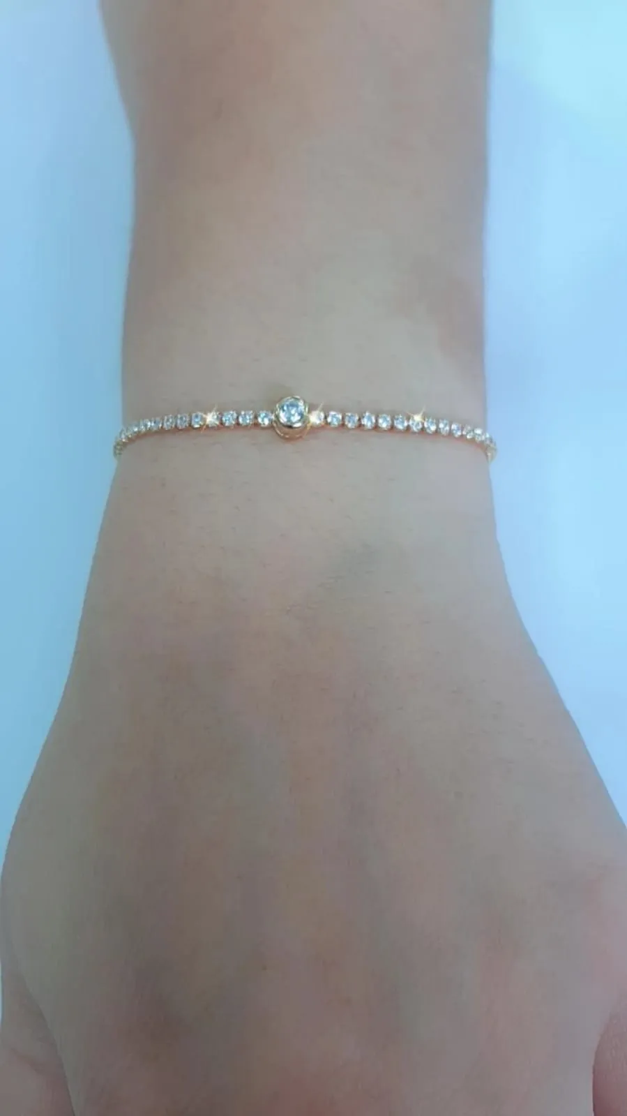 PULSEIRA DOURADA SHAMBALA CRAVEJADA ZIRCÔNIAS CRISTAL