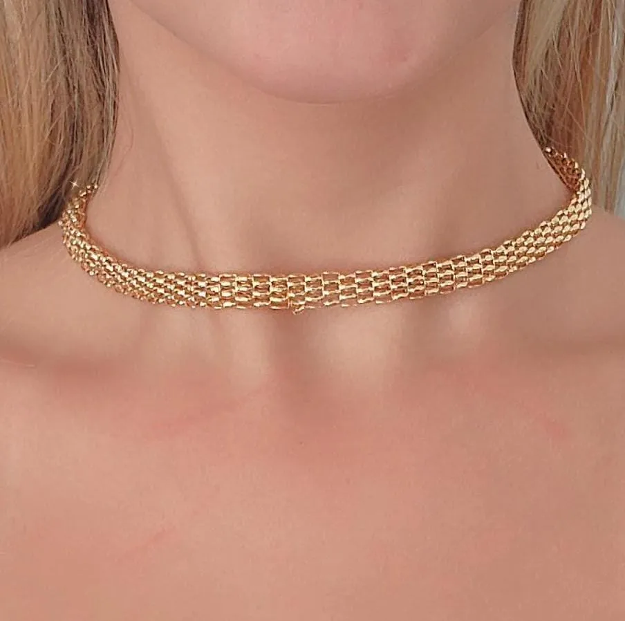COLAR GARGANTINHA CHOKER MÉDIA 35 CM