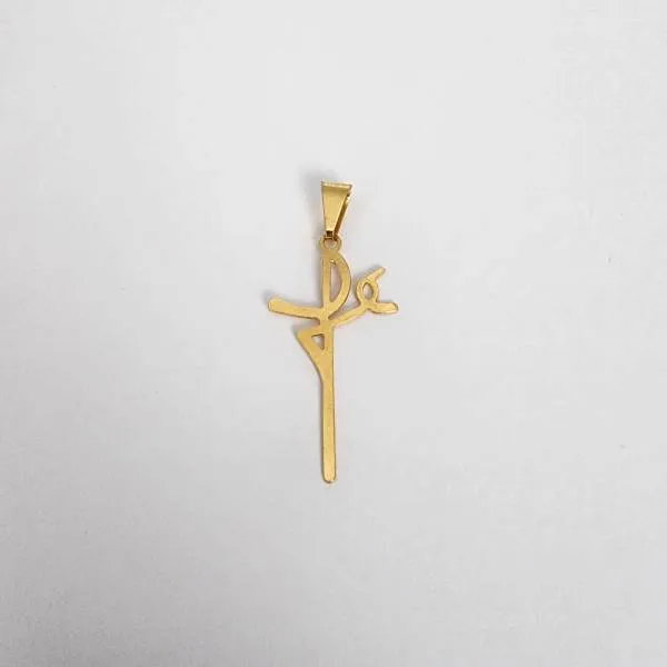 PINGENTE DOURADO FÉ