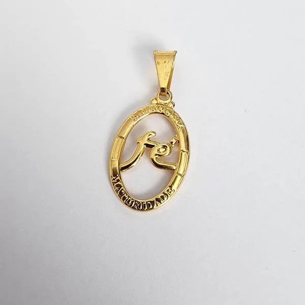 PINGENTE DOURADO FÉ