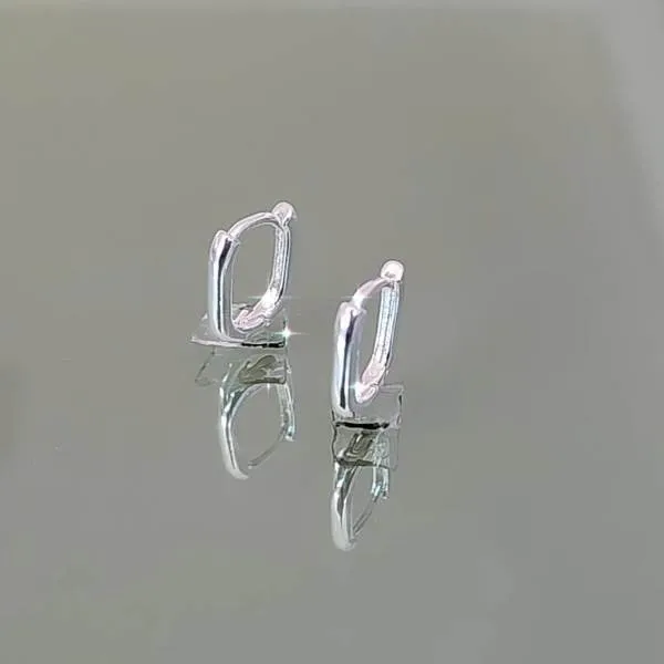 ARGOLA ABS LISA  BANHO DE PRATA