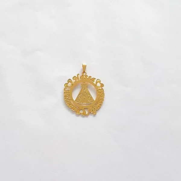 PINGENTE DOURADO NOSSA SENHORA APARECIDA