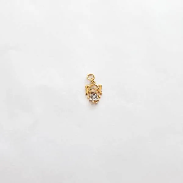 PINGENTE DOURADO MENINA