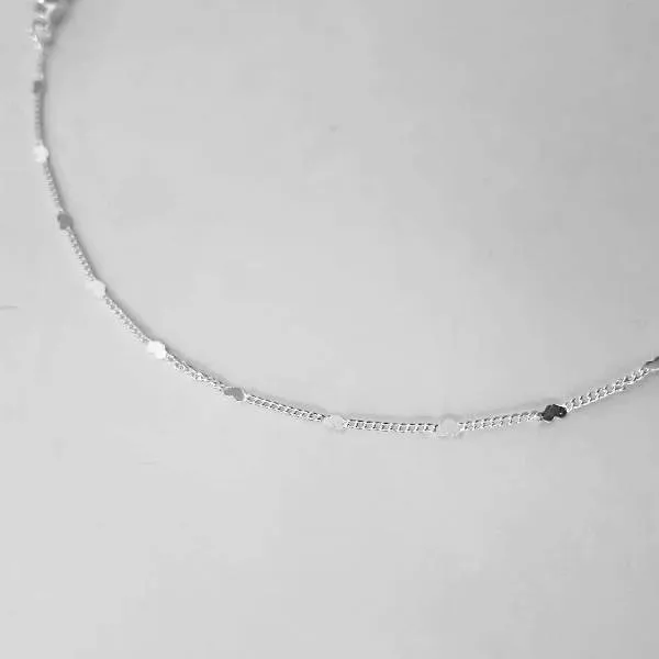 COLAR CHOKER CORAÇÕES 33+10CM