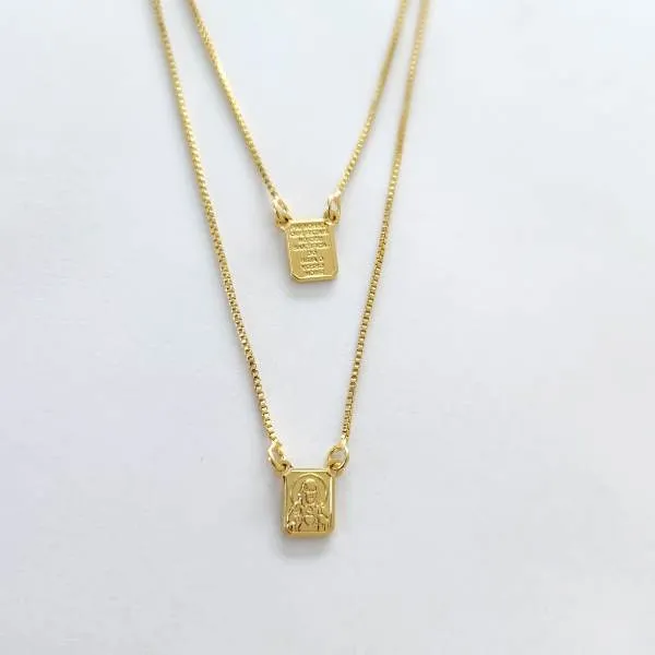 COLAR ESCAPULÁRIO DOURADO