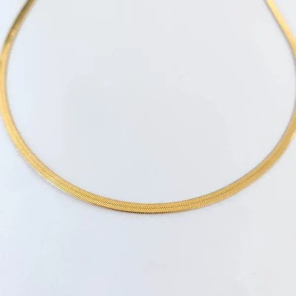 COLAR DOURADO MALHA 35CM