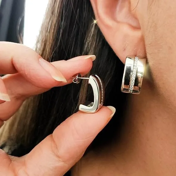 BINCO ESTILO ARGOLA RETANGULAR CRAVEJADO