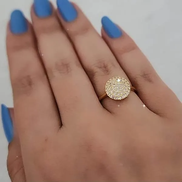 ANEL CÍRCULO CRAVADO EM MICROZIRCÔNIAS