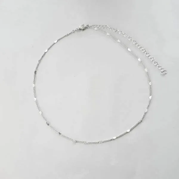 COLAR CHOKER CORAÇÕES 33+10CM