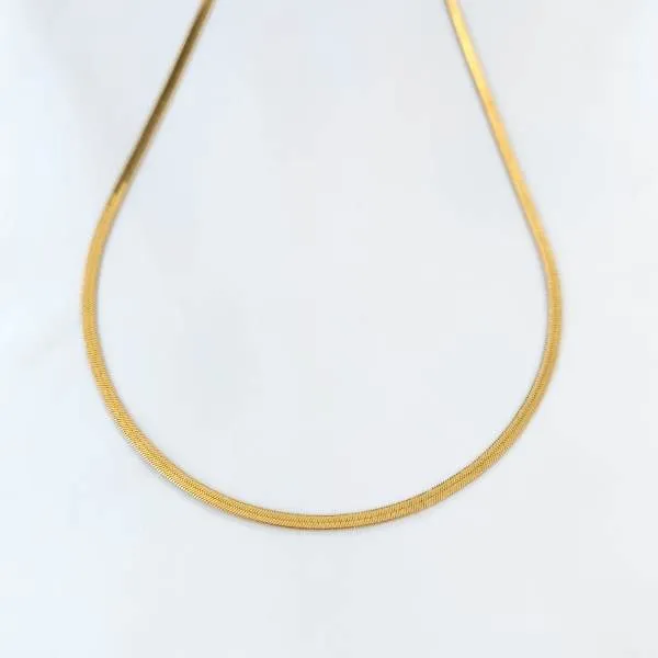 COLAR DOURADO MALHA 35CM