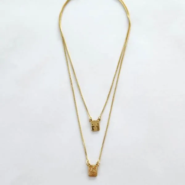 COLAR ESCAPULÁRIO DOURADO