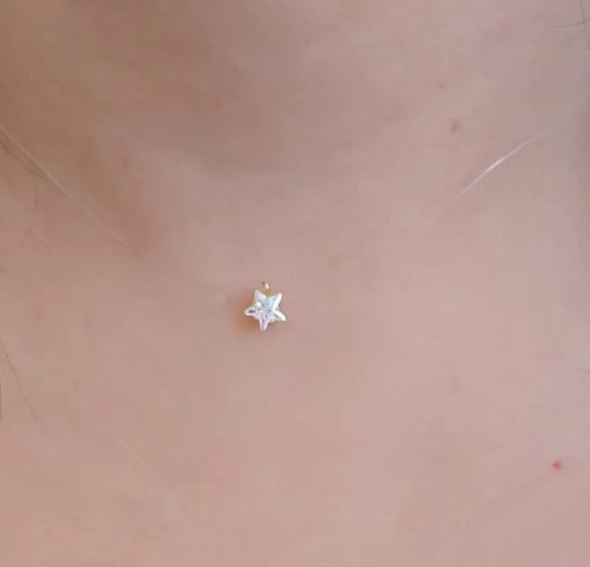 COLAR FIO NYLON PINGENTE PONTO DE LUZ ESTRELA