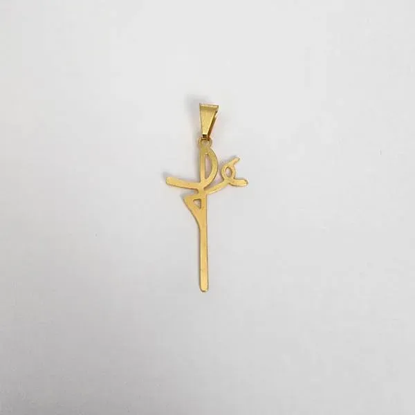 PINGENTE DOURADO FÉ