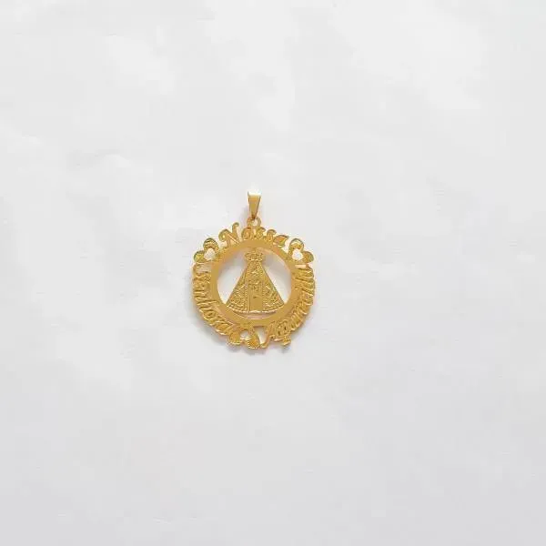 PINGENTE DOURADO NOSSA SENHORA APARECIDA