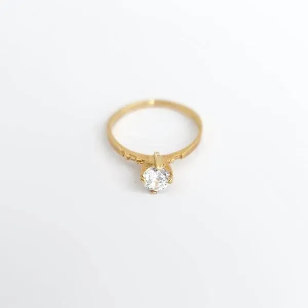 ANEL DOURADO SOLITÁRIO