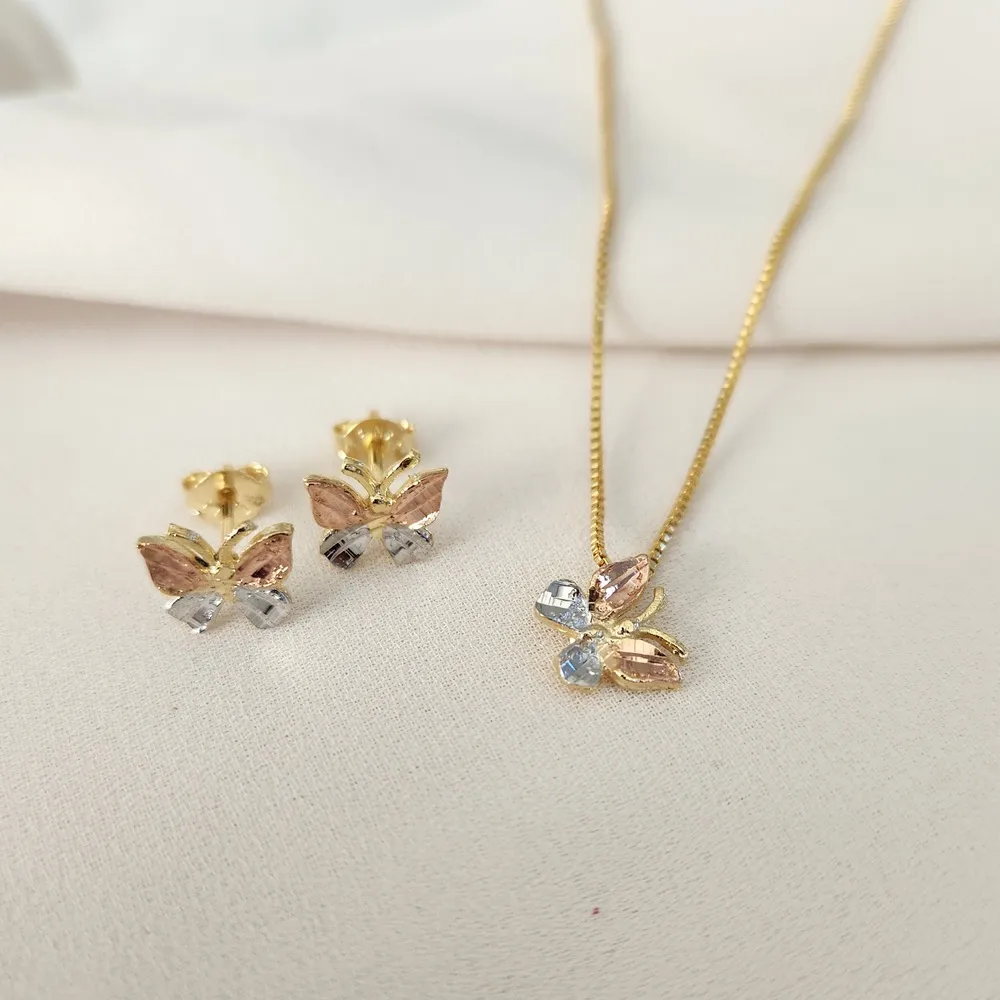 CONJUNTO BORBOLETAS TRÊS BANHOS DO OURO
