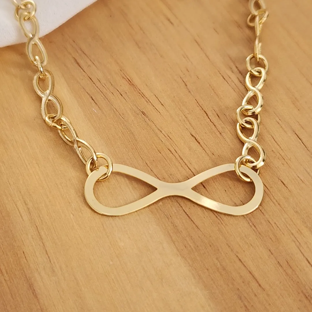 COLAR DOURADO INFINITO