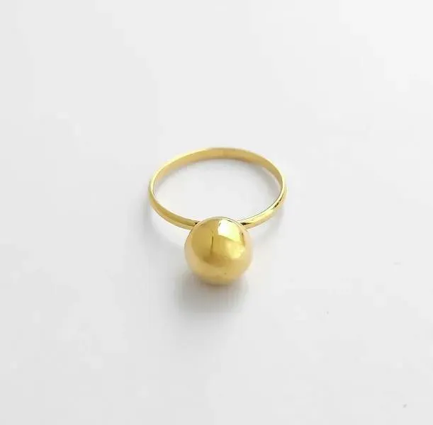 ANEL DOURADO BOLA