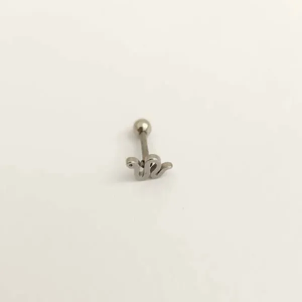 BRINCO PIERCING AÇO INOX COBRA