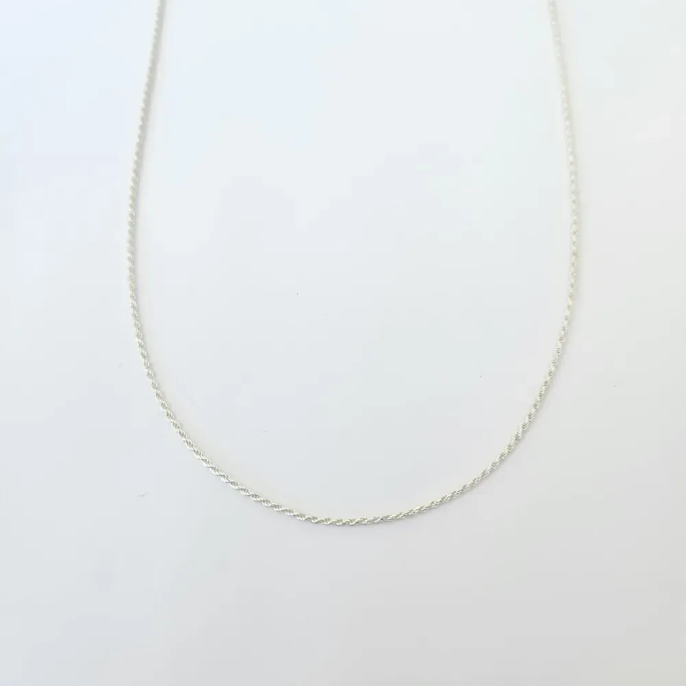 COLAR CORDA BAINANA FINA PRATA 925