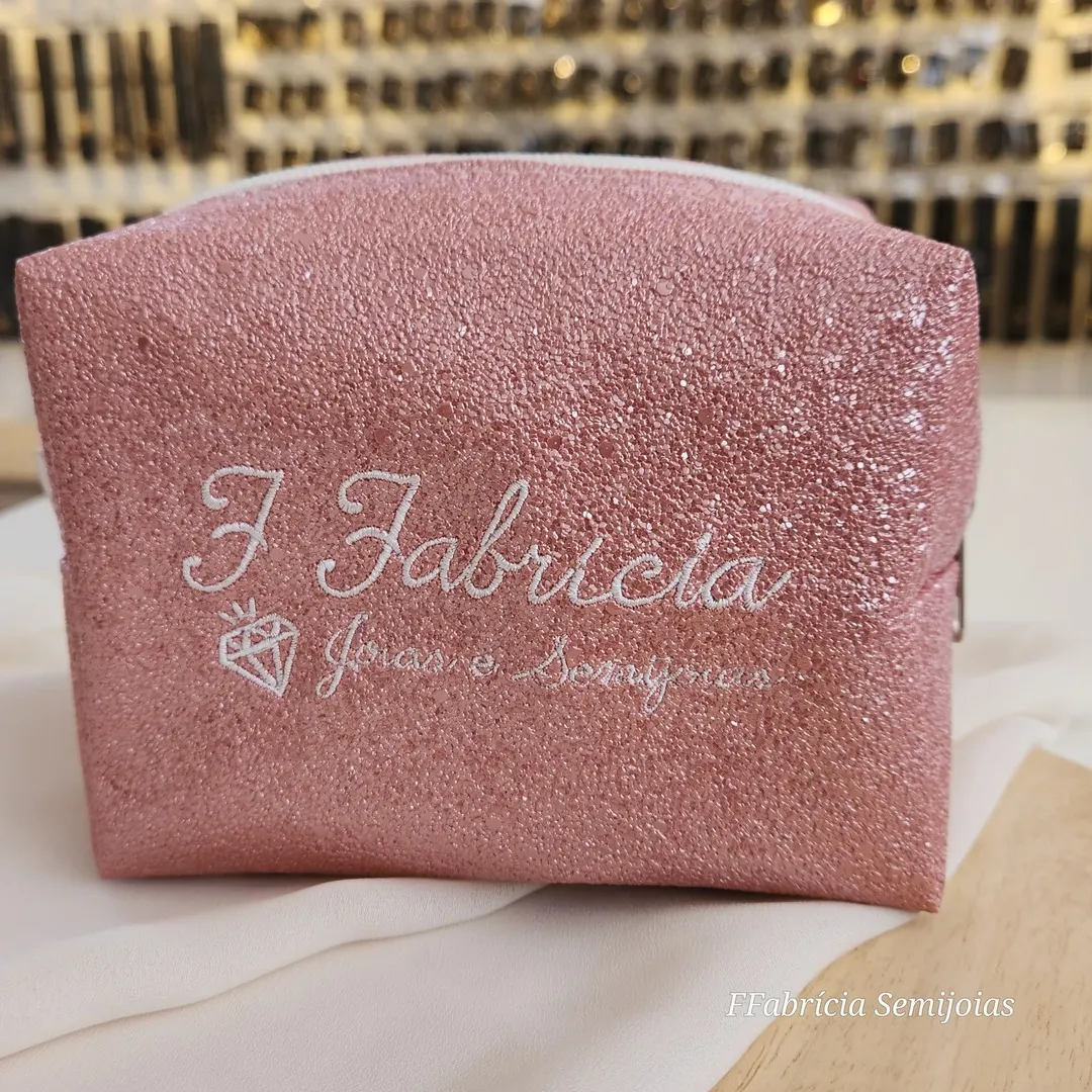 NECESSAIRE ROSA GLITER FFABRICIA SEMIJOIAS