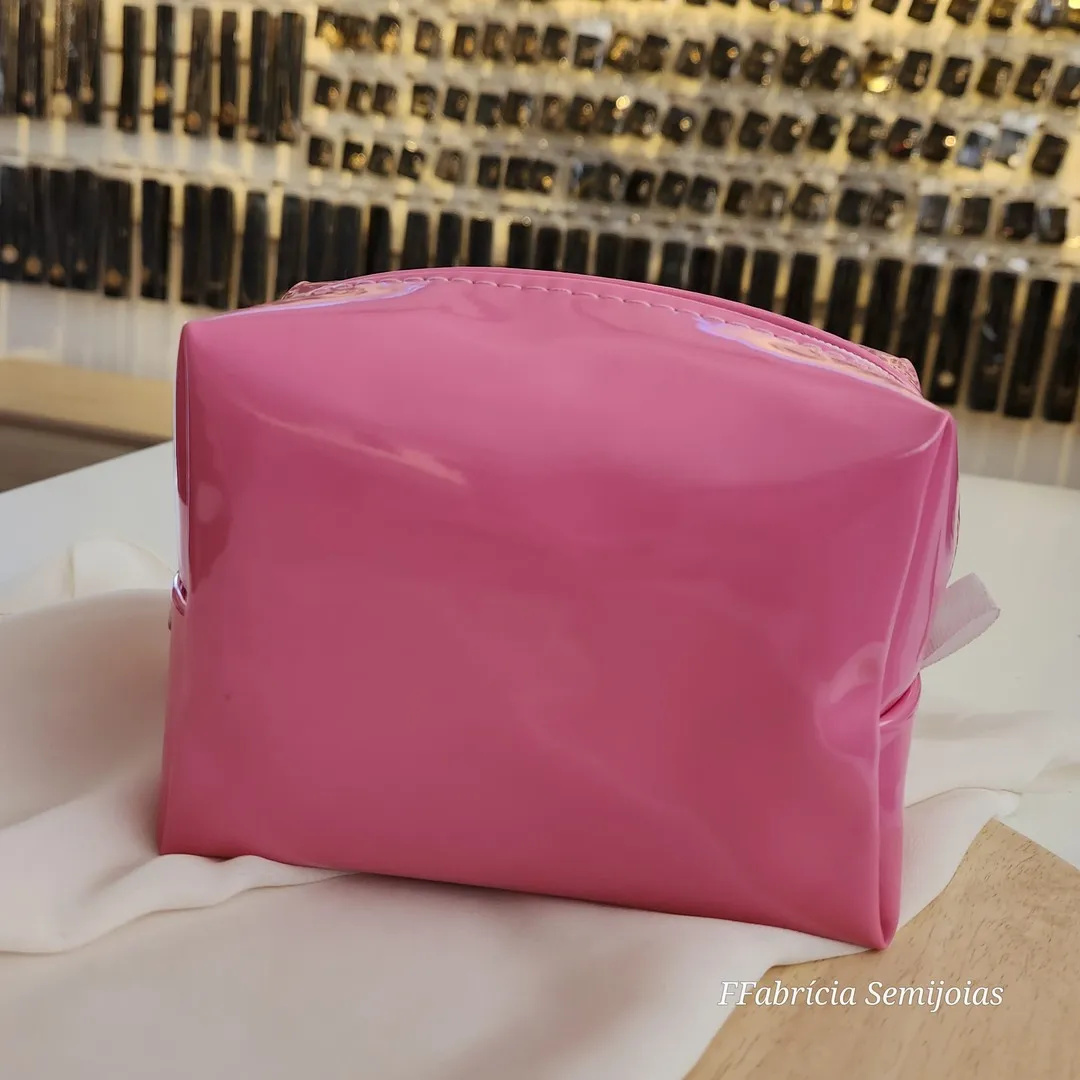 NECESSAIRE ROSA CHICLETE FFABRICIA SEMIJOIAS