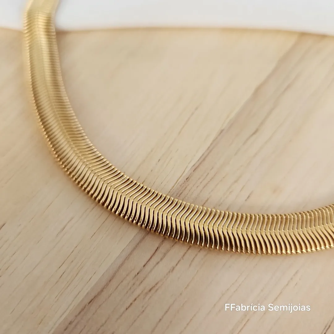 COLAR GARGANTILHA CHOKER MALHA 35 CM