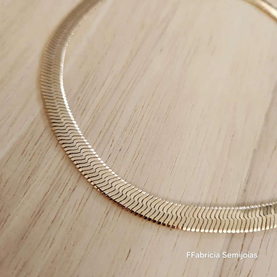 COLAR GARGANTILHA CHOKER FITA LARGA 35 CM