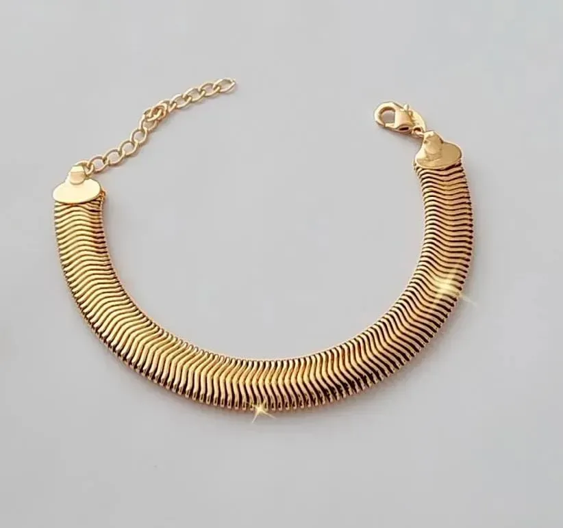 PULSEIRA DOURADA MALHA GROSA