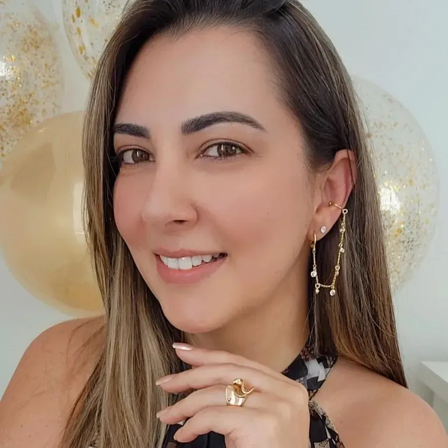 EAR PIERCING PINGENTES ZIRCÔNIAS CRISTAL