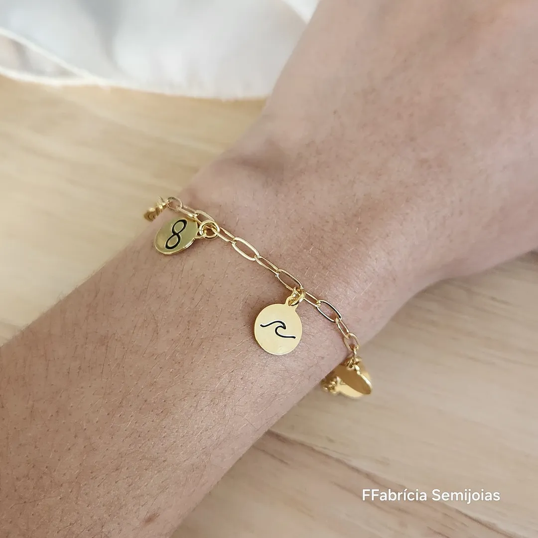 PULSEIRA CARTI PINGENTES DANÇA CURA E 7 PILARES DANÇA CURA