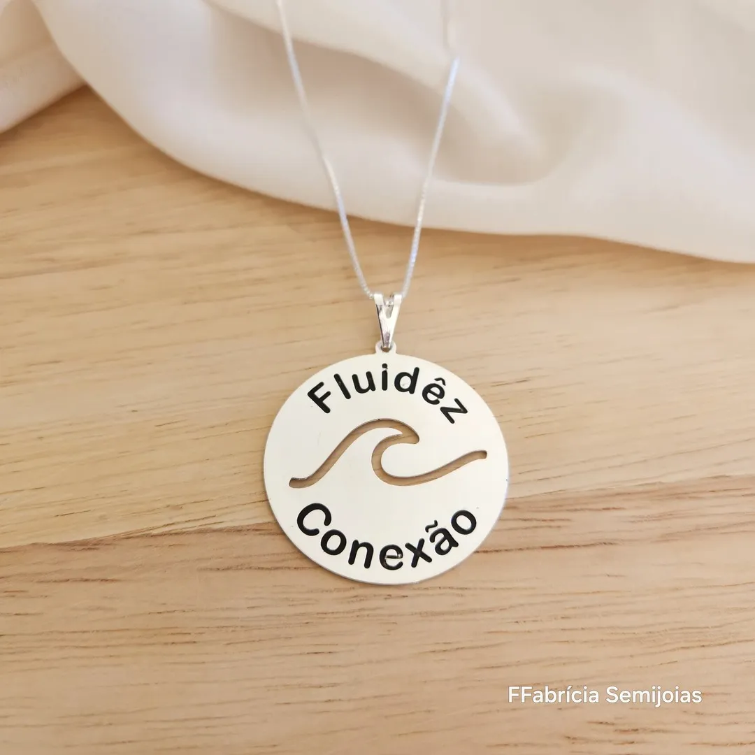 COLAR VENEZIANA MANDALA FLUIDÊZ, ONDA E CONEXÃO 3,5CM