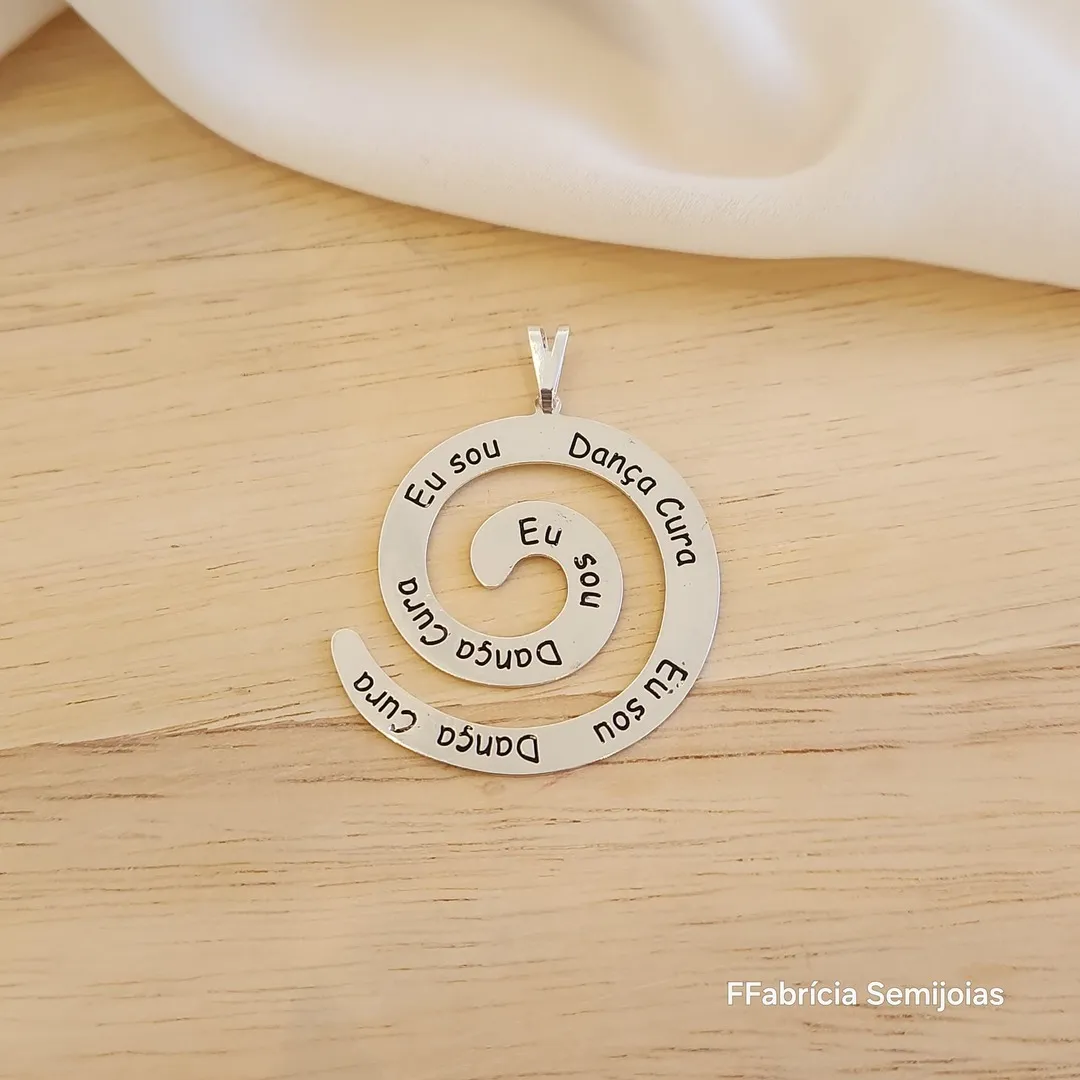 PINGENTE MANDALA ESPIRAL 