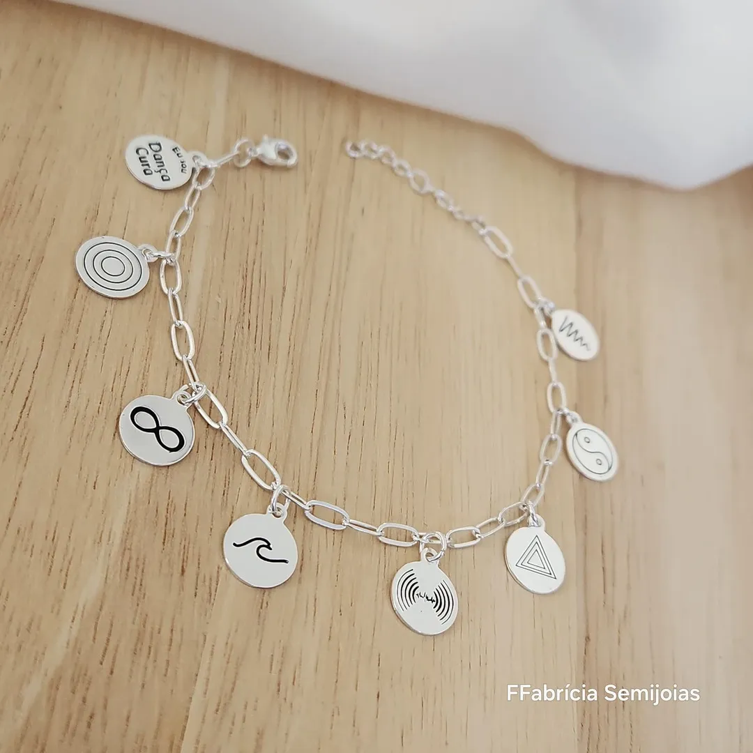PULSEIRA CARTI PINGENTES DANÇA CURA E 7 PILARES DANÇA CURA