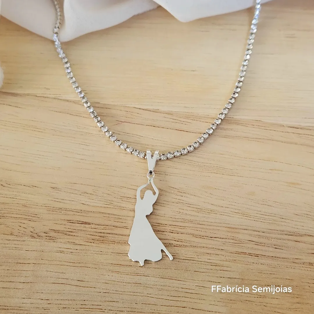 COLAR CHOCKER RIVIERA PINGENTE DANÇARINA G