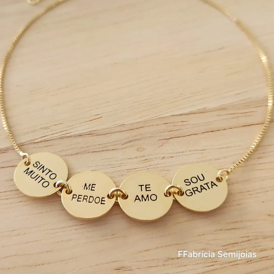 PULSEIRA VENEZIANA SINTO MUITO, ME PERDOE, TE AMO, SOU GRATA - HO'HOPONOPONO
