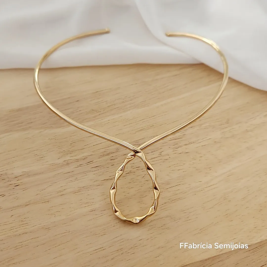 COLAR GARGANTINHA CHOKER GOTA ORGANICO