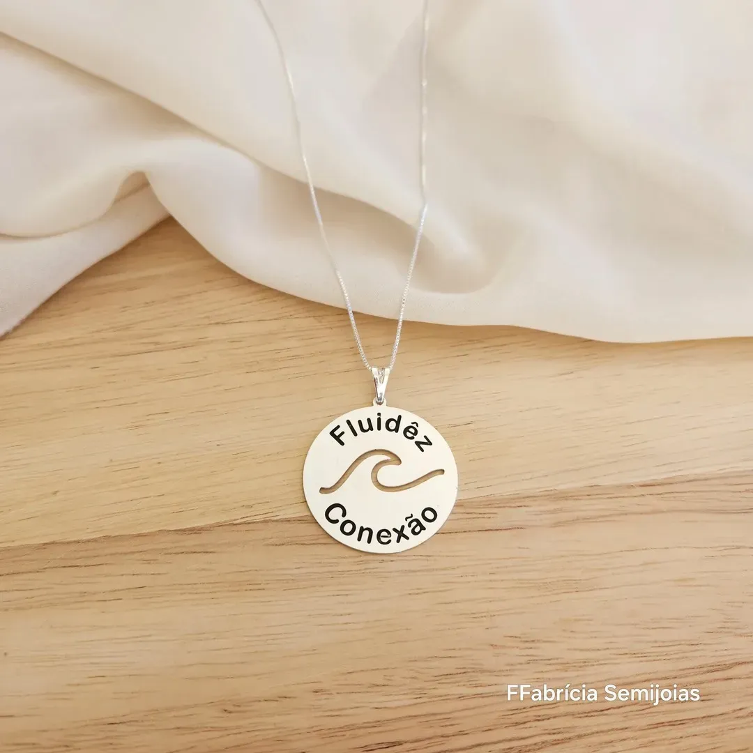 COLAR VENEZIANA MANDALA FLUIDÊZ, ONDA E CONEXÃO 3,5CM