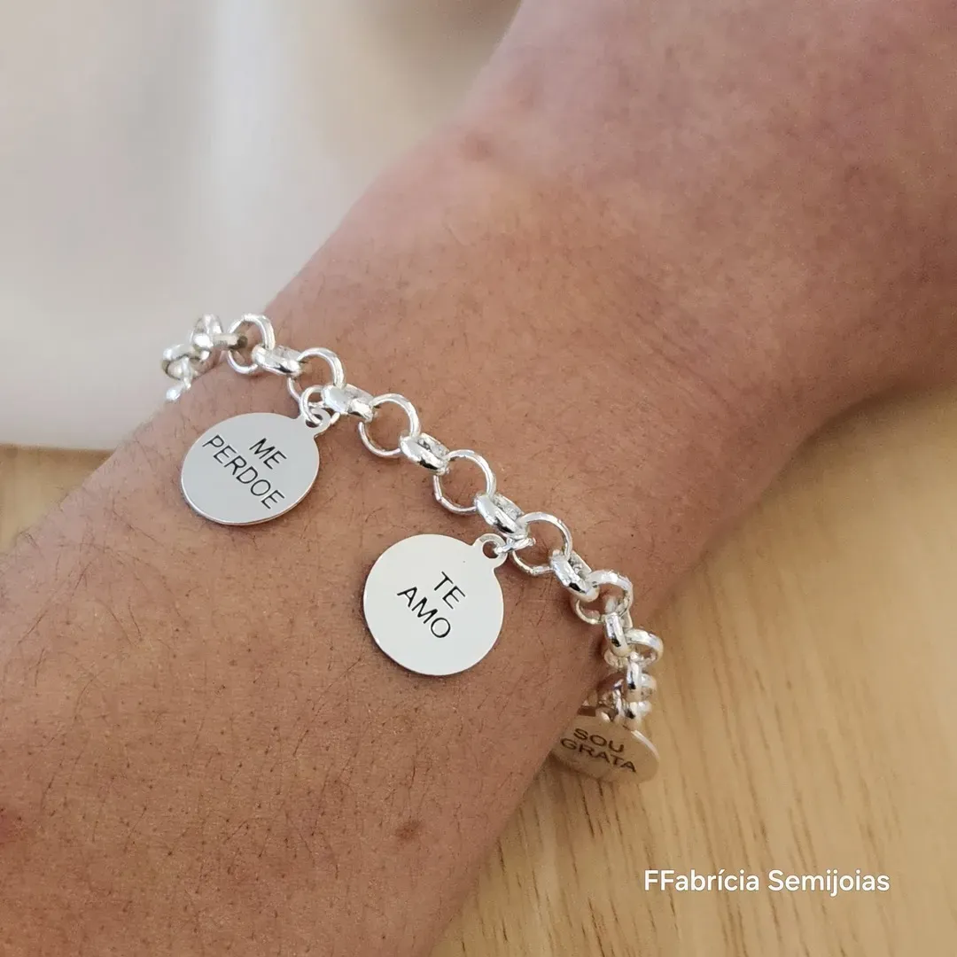 PULSEIRA RÓDIO BRANCO CORRENTE ELOS PORTUGUÊS SINTO MUITO, ME PERDOE, TE AMO, SOU GRATA - HO'HOPONOPONO