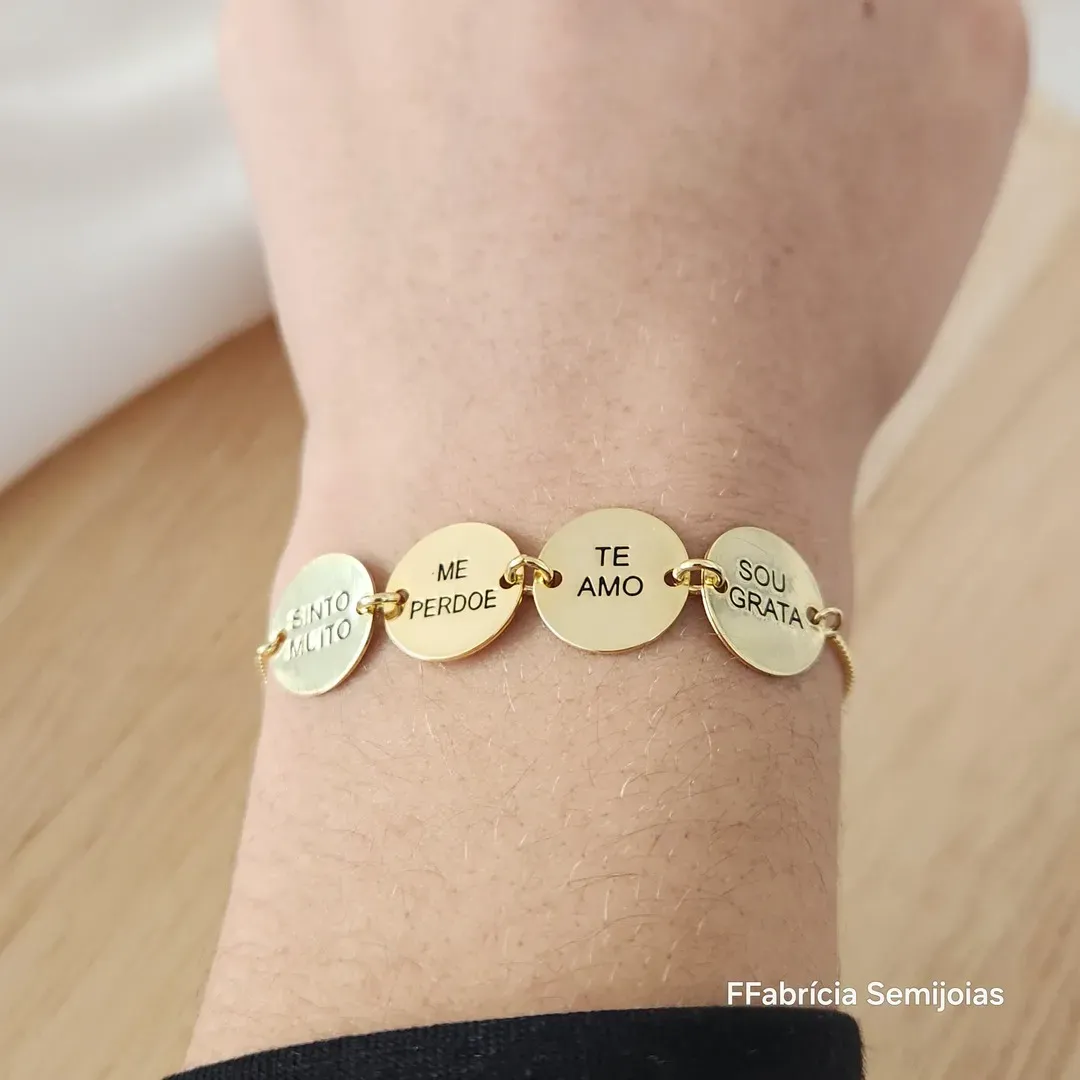 PULSEIRA VENEZIANA SINTO MUITO, ME PERDOE, TE AMO, SOU GRATA - HO'HOPONOPONO