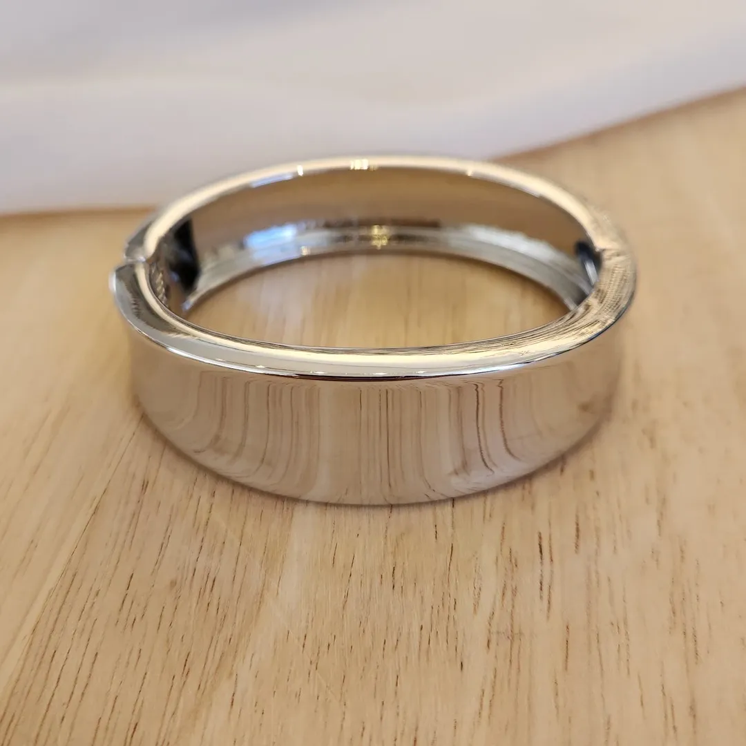BRACELETE RÓDIO BRANCO GROSSO