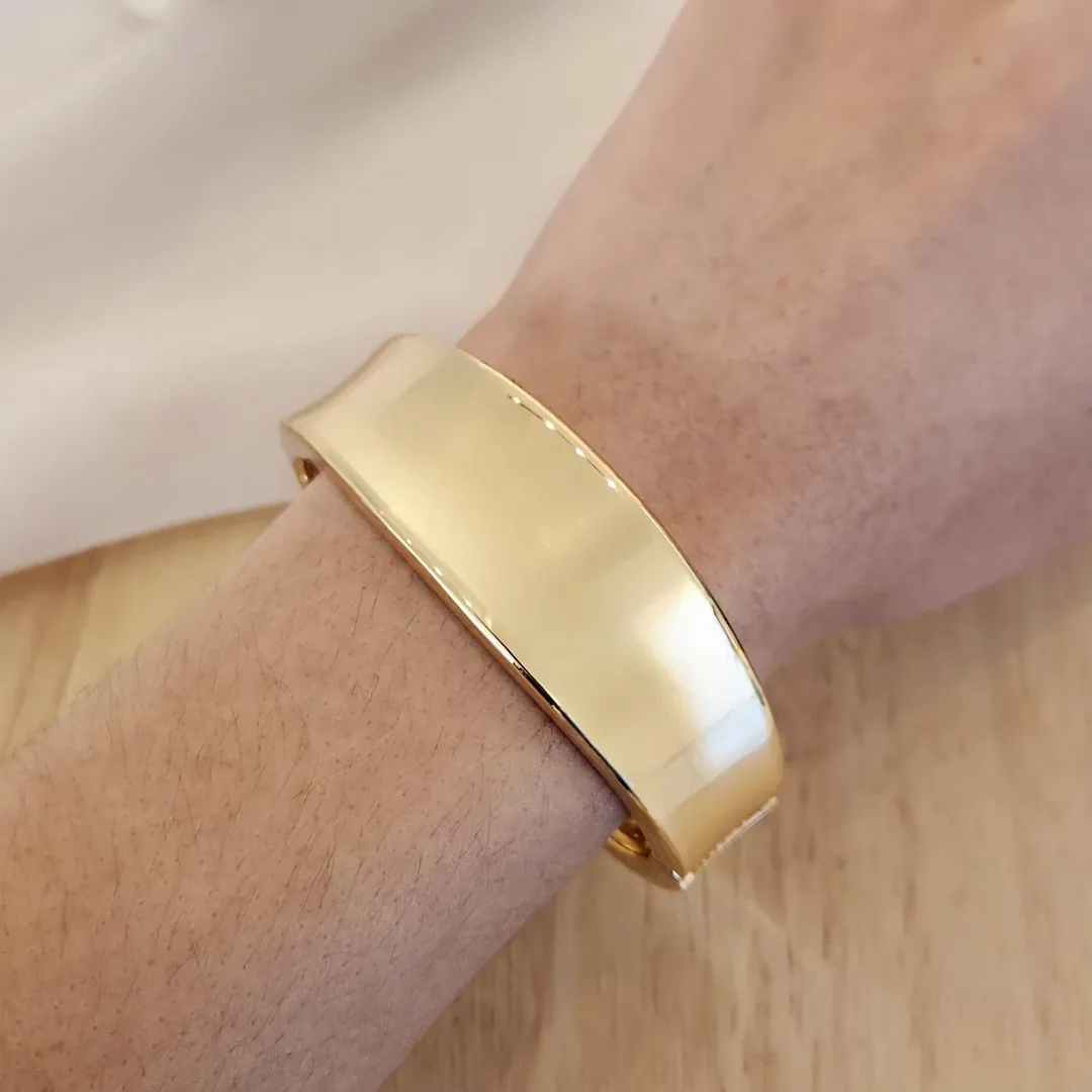 BRACELETE DOURADO GROSSO